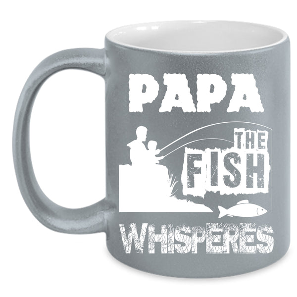 Papa Coffee Mug, Cool Gift For Fishing Dad Coffee Cup