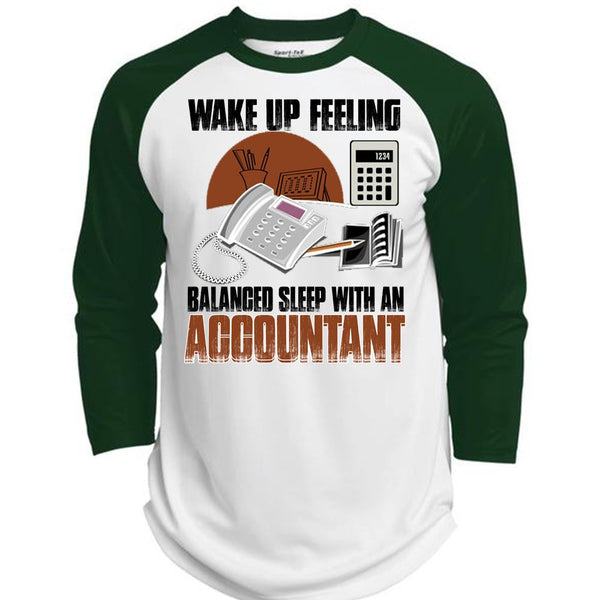 Wake Up Feeling T Shirt, I Love Accountant T Shirt, Awesome T-Shirts  (Polyester Game Baseball Jersey)