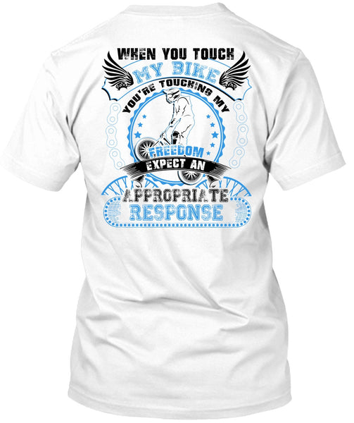 A black t-shirt with the shopify logo