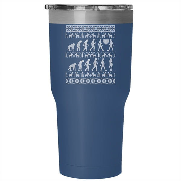 Cute Couple Tumbler 30 oz Stainless Steel, Christmas Gift For Couple Travel Mug