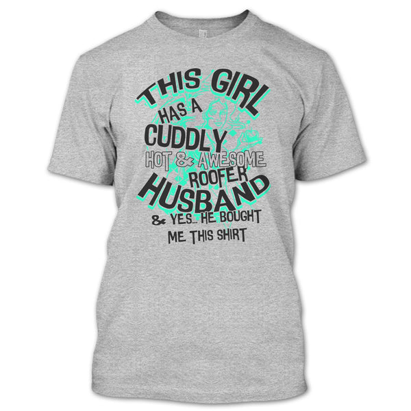Awesome Roofer Husband T Shirt, Coolest Roofer T Shirt