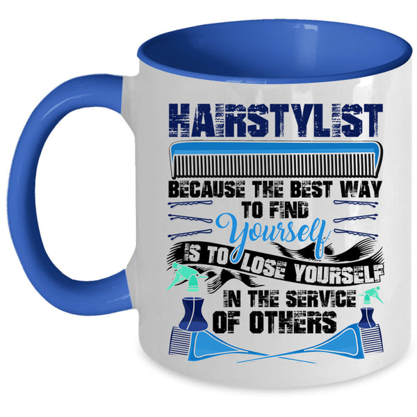 Cute Hairstylist Coffee Mug, Hairstylist Accent Mug