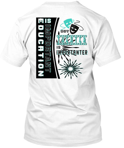 A black t-shirt with the shopify logo