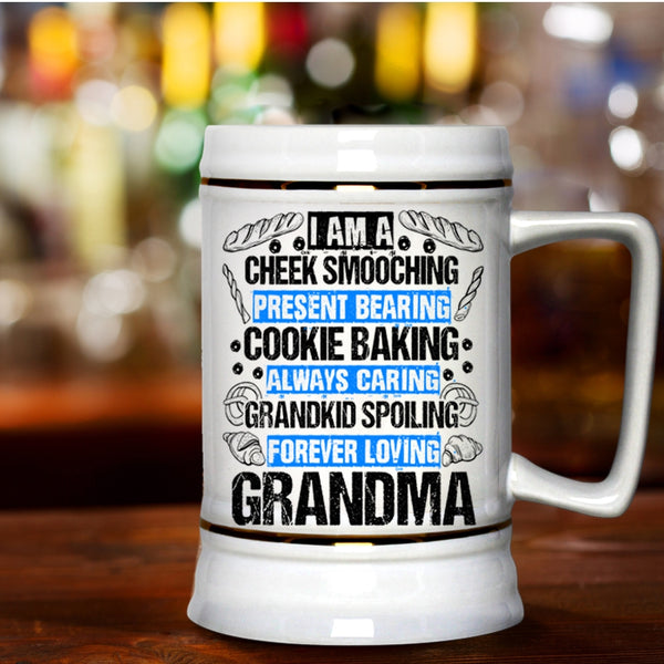 I Am A Grandma Beer Stein 22oz, I Am A Cookie Baking Forever Loving Beer Mug
