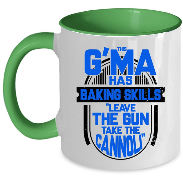 Funny Gift For Baker Coffee Mug, This G'ma Has Baking Skills Accent Mug