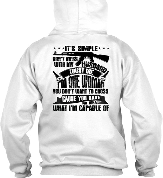 Don't Mess With My Husband T Shirt, I Love Husband T Shirt