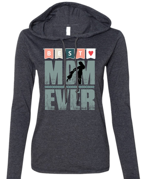 Best Mom Ever T Shirt, Being A Mimi T Shirt (Anvil Ladies Ringspun Hooded)