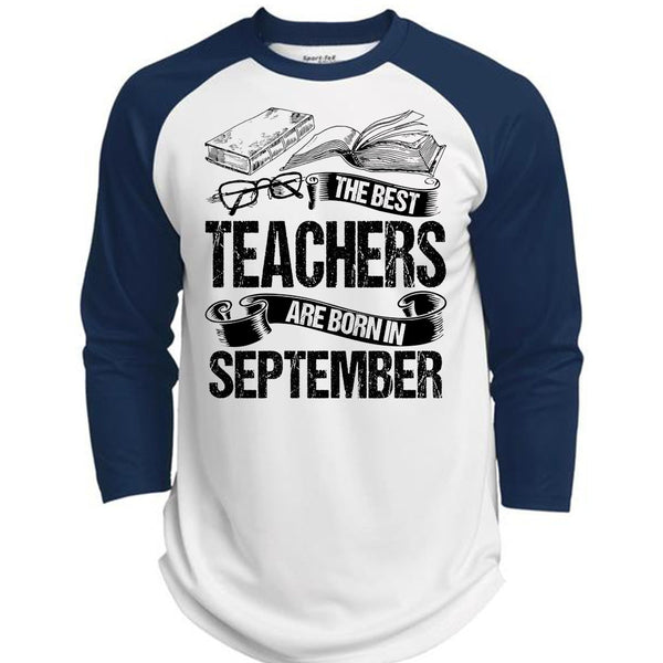 The Best Teachers Are Born In September T Shirt, I Love Teaching T Shirt, Awesome T-Shirts  (Polyester Game Baseball Jersey)