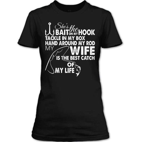 A black t-shirt with the shopify logo