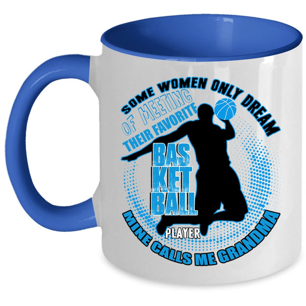 Mine Calls Me Grandma Coffee Mug, Favorite Basketball Player Accent Mug