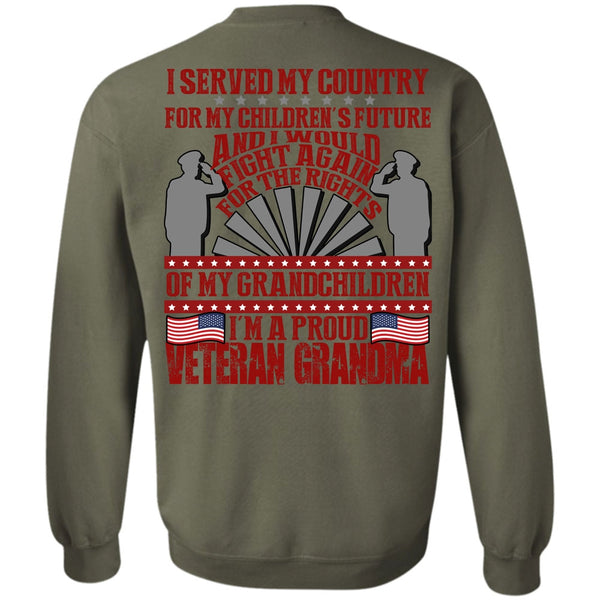 My Children's Future T Shirt, I Love Veteran Sweatshirt