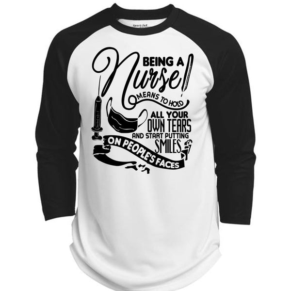 A black t-shirt with the shopify logo