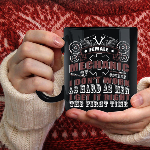 Female Mechanic Coffee Mug, Cool Gift For My Mom Coffee Cup