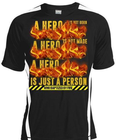 A black t-shirt with the shopify logo