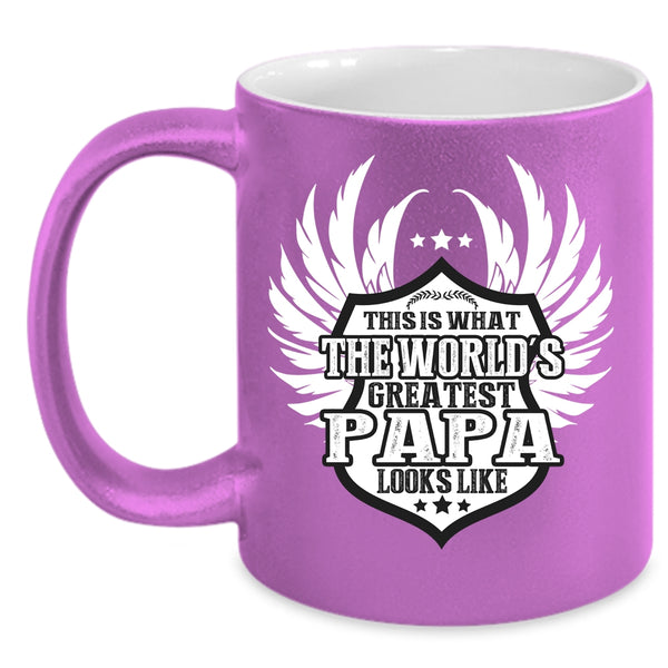 The World's Greatest Papa Looks Like Coffee Mug, Greatest Papa Coffee Cup