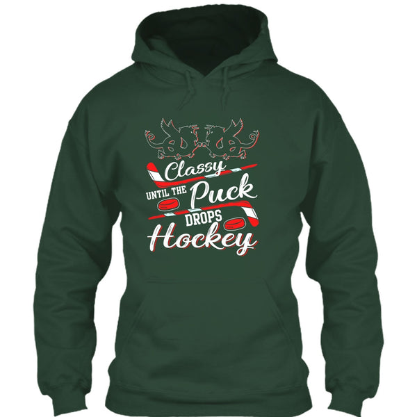Classy Until The Puck Drops Hockey T Shirt, Merry Christmas T Shirt