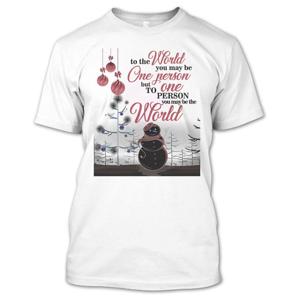 A black t-shirt with the shopify logo