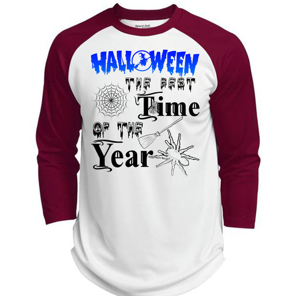 Halloween The Best Time Of The Year T Shirt, Wait For Halloween T Shirt, Awesome T-Shirts  (Polyester Game Baseball Jersey)