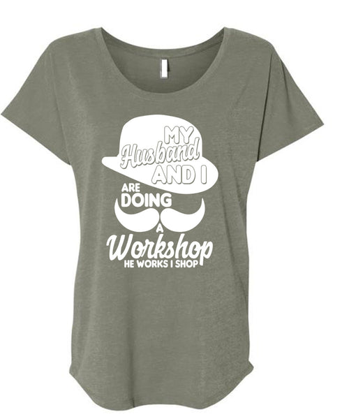 A black t-shirt with the shopify logo