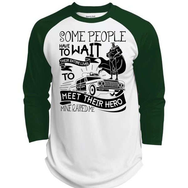 Some People Have To Wait T Shirt, I Love Police T Shirt, Awesome T-Shirts  (Polyester Game Baseball Jersey)