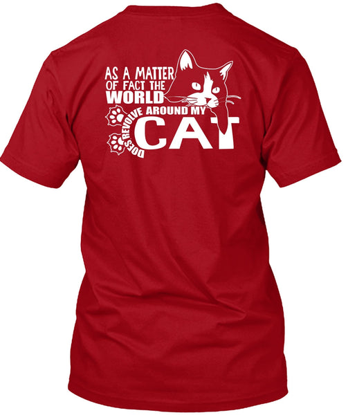 World Does Revolve Around My Cat T Shirt, My Pets T Shirt