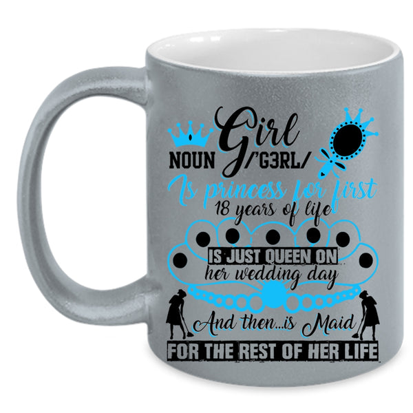 Cute Gift For My Daughter Coffee Mug, Girl Accent Mug