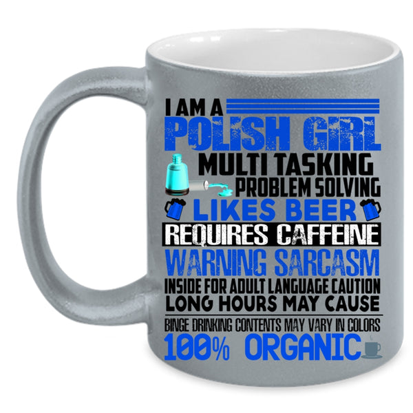 Cute Gift For Polish Girl Coffee Mug, I Am A Polish Girl Accent Mug