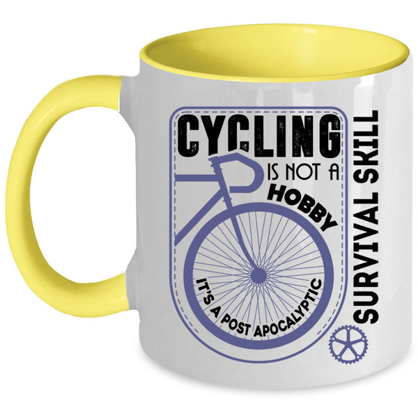 I Love Cycling Coffee Mug, Cycling Accent Mug