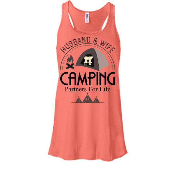 Husband & Wife T Shirt, Coolest Camping Couple T Shirt, Awesome t-shirts