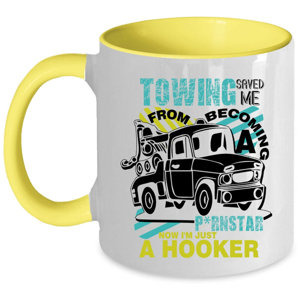 Become Tow Truck Driver Coffee Mug, Cool Towing Accent Mug