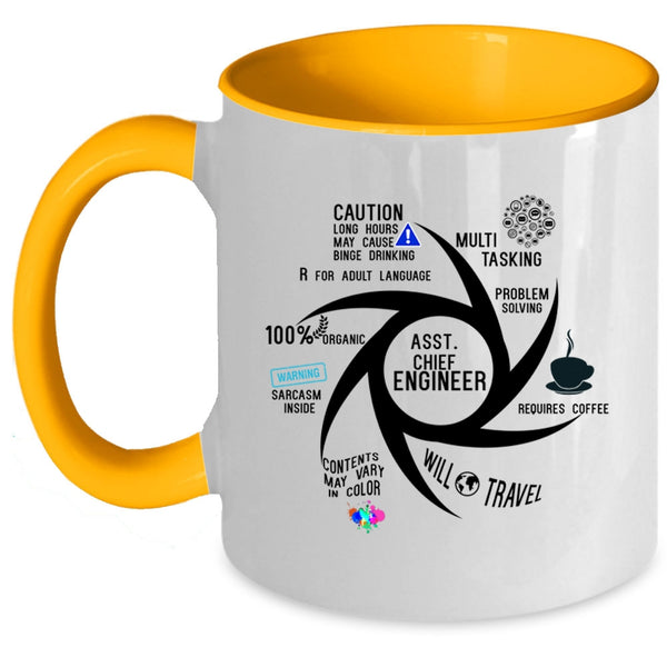 Awesome Engineers Coffee Mug, Asst Chief Engineer Accent Mug