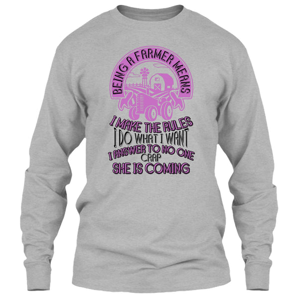 Being A Farmer T Shirt, Gift For Farmer T Shirt