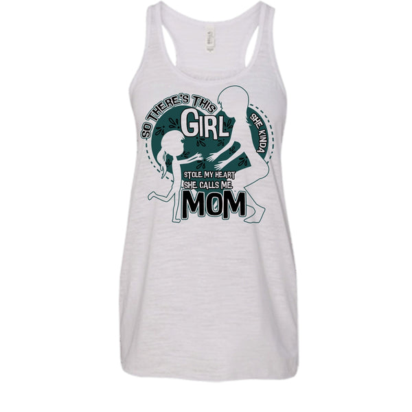 She Kinda Stole My Heart T Shirt, Mom & Daughter Tank Top