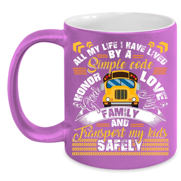 Love My Family Coffee Mug, Transport My Kids Safely Coffee Cup