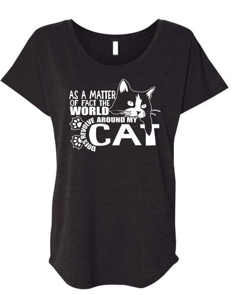 A black t-shirt with the shopify logo