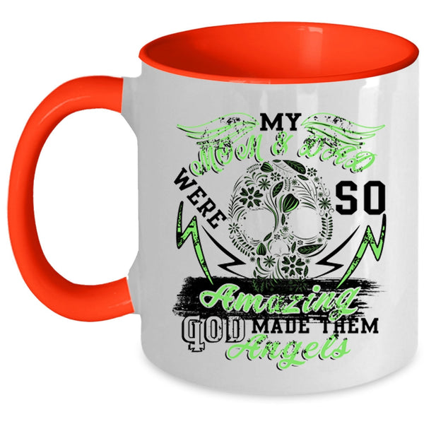 God Made Them Angels Coffee Mug, My Mom And Dad Were So Amazing Accent Mug