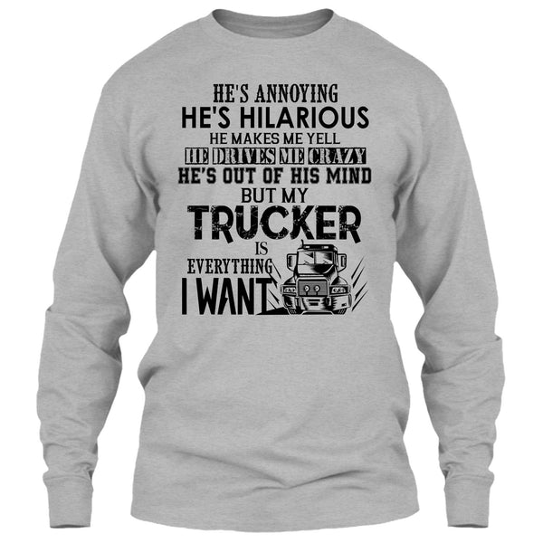 My Trucker Is Everything T Shirt, Coolest Trucker T Shirt