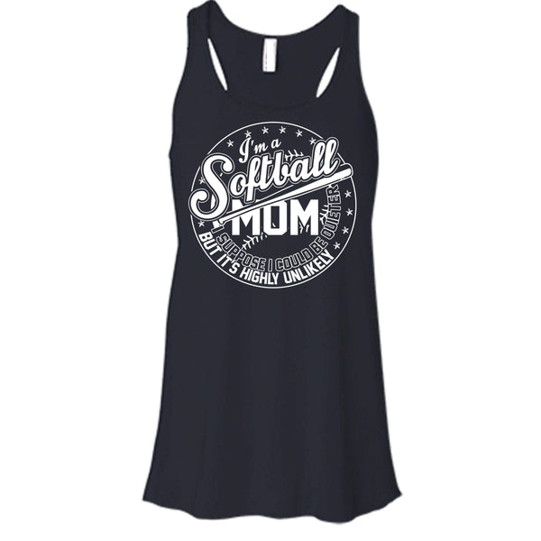 I'm A Softball Mom T Shirt, Coolest Softball Mom Tank Top