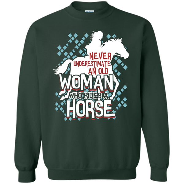 An Old Man Who Rides A Horse T Shirt, Coolest Equestrian Sweatshirt