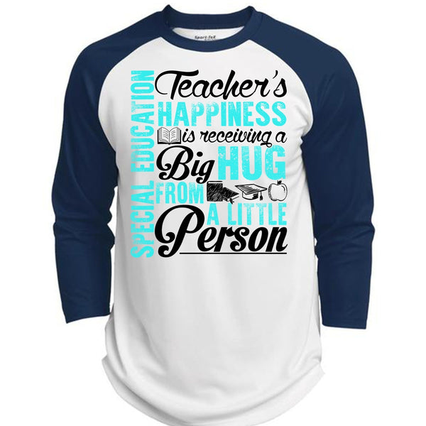 Special Education Teacher's Happiness T Shirt, I Love Teaching T Shirt, Awesome T-Shirts  (Polyester Game Baseball Jersey)