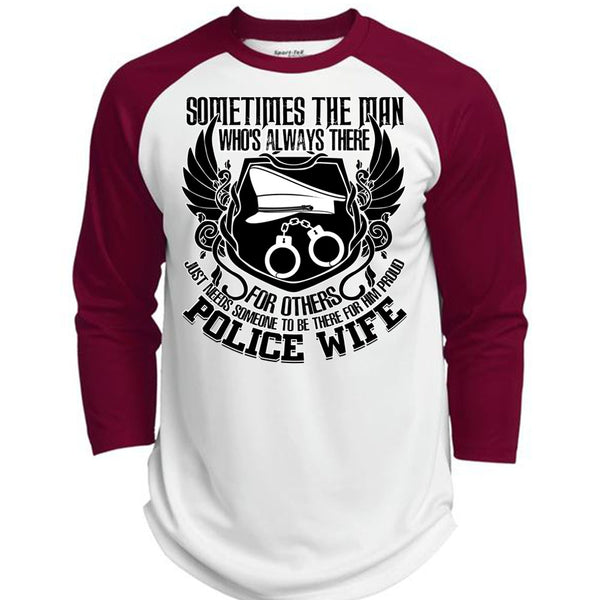 Proud Police Wife T Shirt, I Love Police T Shirt, Awesome T-Shirts  (Polyester Game Baseball Jersey)