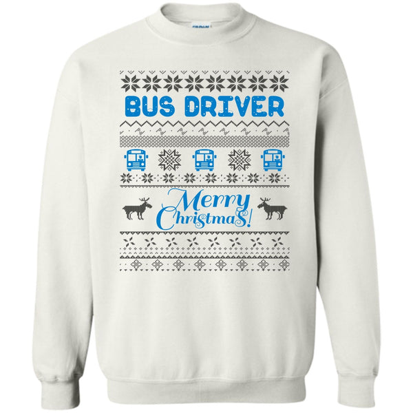 Gift For Merry Christmas T Shirt, Bus Driver Merry Christmas Sweatshirt