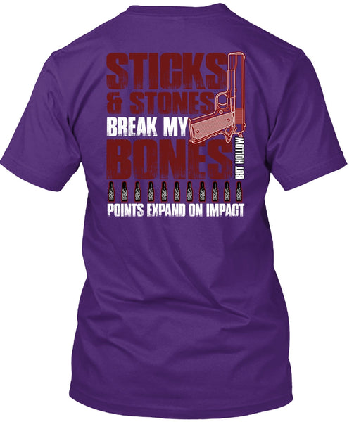Sticks And Stones T Shirt, Being A Gunner T Shirt