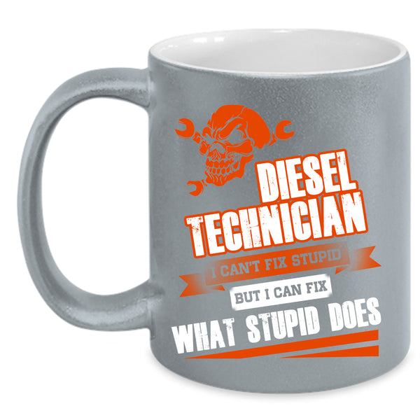 Diesel Technician Coffee Mug, Cool Gift For Technician Coffee Cup