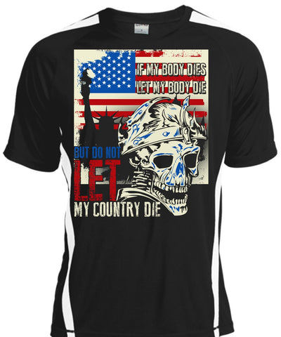 A black t-shirt with the shopify logo