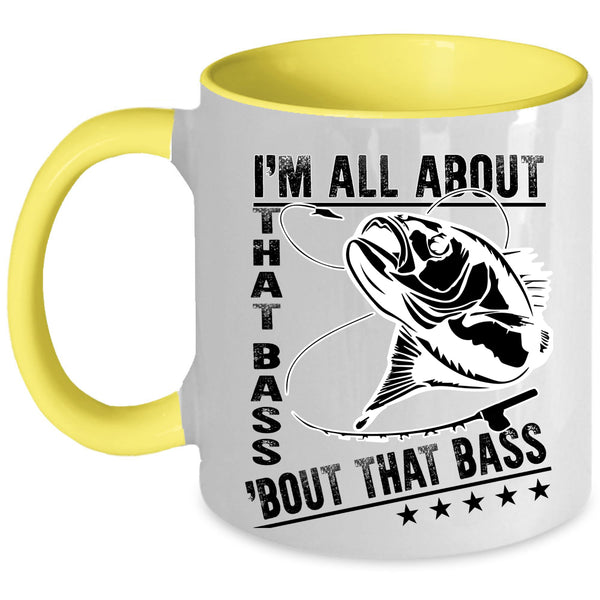 Funny Gift For Dad Coffee Mug, Awesome Fishing Accent Mug