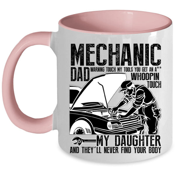 Best Gift For My Daddy Coffee Mug, Mechanic Dad Accent Mug