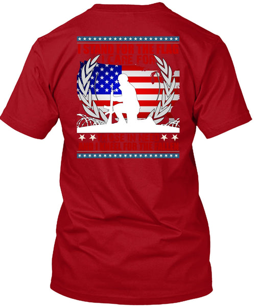 I Stand For The Flag T Shirt, I Kneel For The Fallen T Shirt