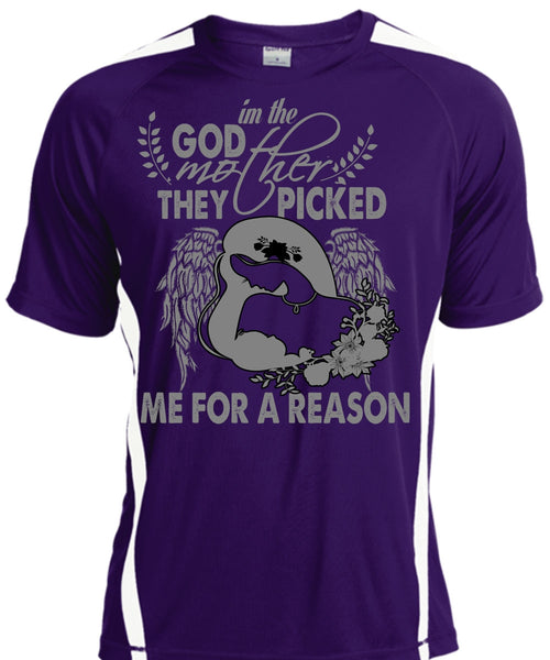 I'm The Godmother T Shirt, They Picked Me For A Reason T Shirt, Cool Shirt