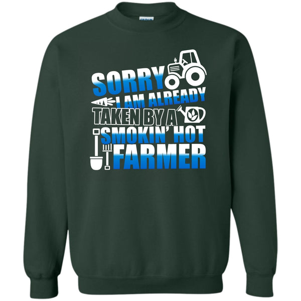 Smokin' Hot Farmer T Shirt, Coolest Farmer's Wife Sweatshirt